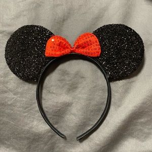 Minnie Mouse Bow And Ears Headband Adult Size